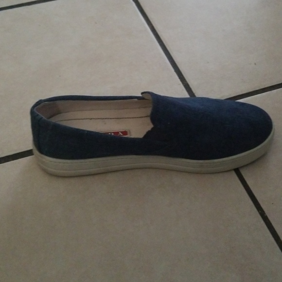 Prada Sport DENIM SLIP ON SNEAKERS - Picture 8 of 9